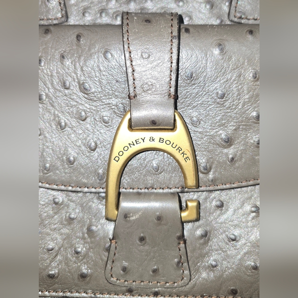 Dooney & Bourke Metallic Gray Satchel - Picture 2 of 6
